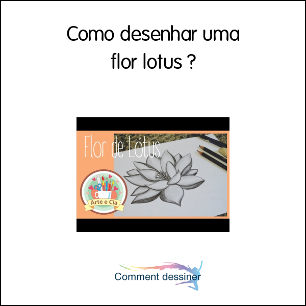 Como desenhar uma flor lotus